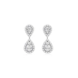 Pear Shape Diamond Earrings -