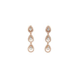 Pear-shaped Diamond Drop Earrings-Pear-shaped Diamond Drop Earrings - DERDI00604