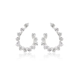 Pear-shaped Diamond Earrings-Pear-shaped Diamond Earrings - DENKA04444