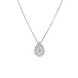 Pear-shaped Diamond Necklace-Pear-shaped Diamond Necklace - DNUJD00364
