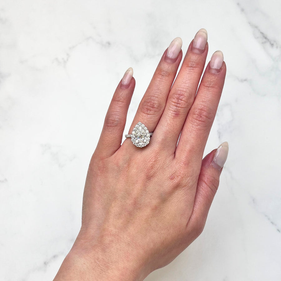Pear-shaped Diamond Ring - DRJST02767