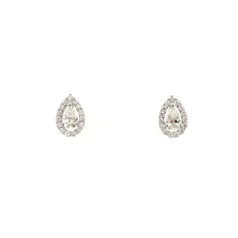 Pear-shaped Diamond Studs-Pear-shaped Diamond Studs - DEUJD00273