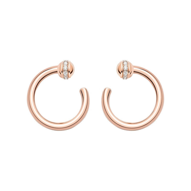 Piaget Possession Open Hoop Earrings-Piaget Possession Open Hoop Earrings -