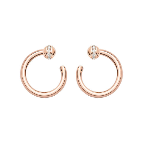 Piaget Possession Open Hoop Earrings-Piaget Possession Open Hoop Earrings -