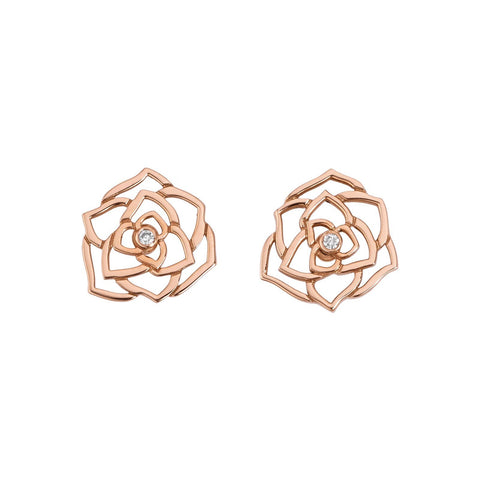 Piaget Rose Earrings-Piaget Rose Earrings -