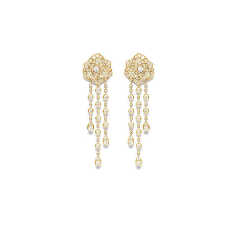 Piaget Rose Earrings-Piaget Rose Earrings -