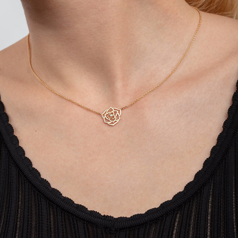 Piaget Rose Necklace-Piaget Rose Necklace -