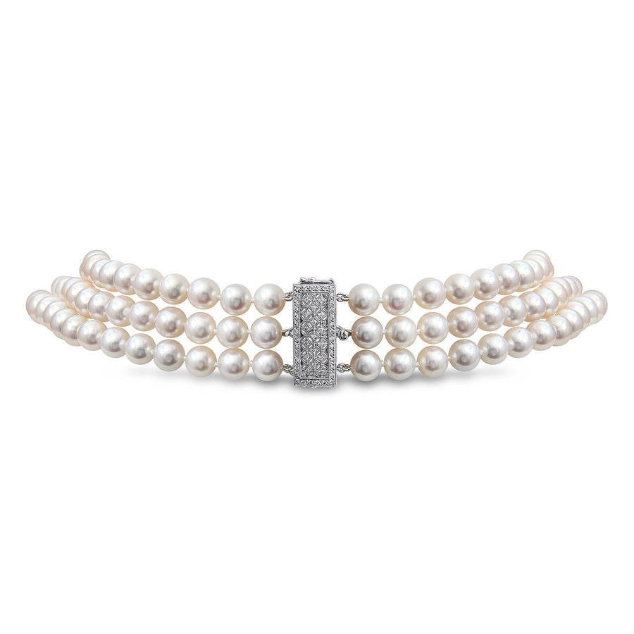 Pink and White Freshwater Pearl Necklace -