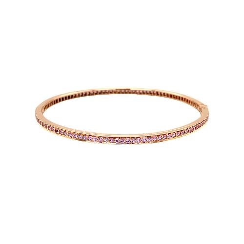 Pink Sapphire Bangle -