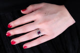 Pink Sapphire Diamond Ring-Pink Sapphire Diamond Ring -