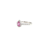 Pink Sapphire Diamond Ring-Pink Sapphire Diamond Ring - SRTIJ02213