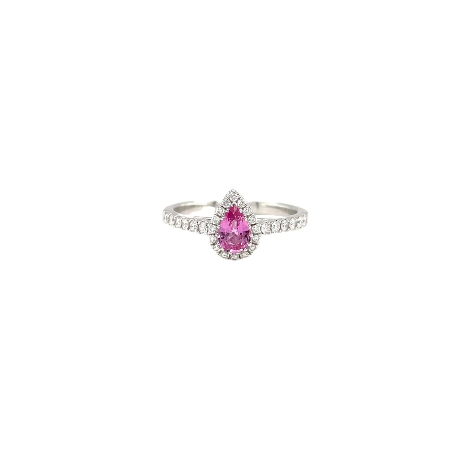 Pink Sapphire Diamond Ring - SRTIJ02213