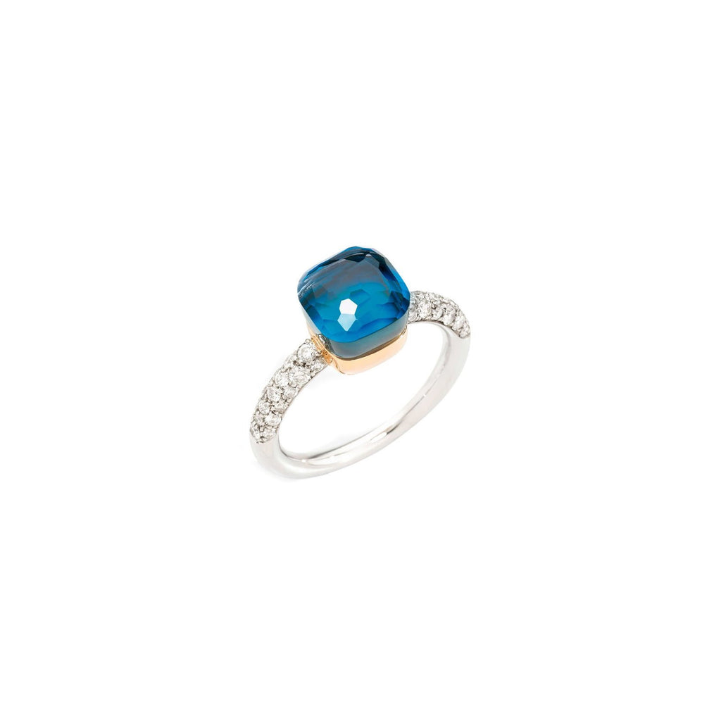 Pomellato London Blue Nudo Ring - PAB7 040O 6WHR B0TTU