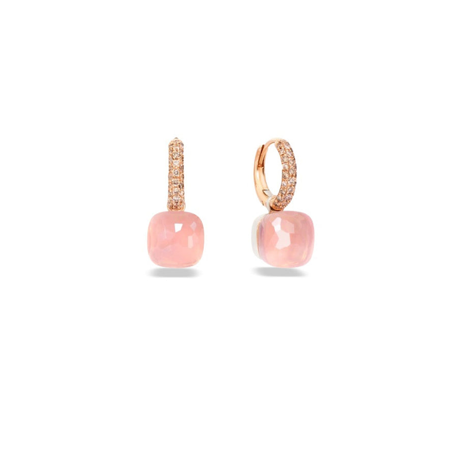 Pomellato Rose Quartz Nudo Classic Earrings - POB4010 O6000 BRCQR 0