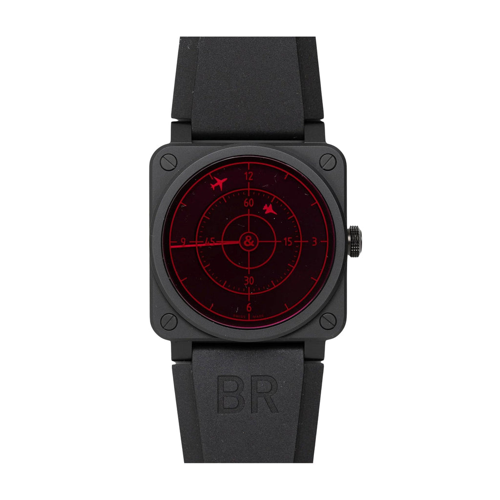 Pre Owned Bell Ross BR 03 92 Red Radar Ceramic BR0392