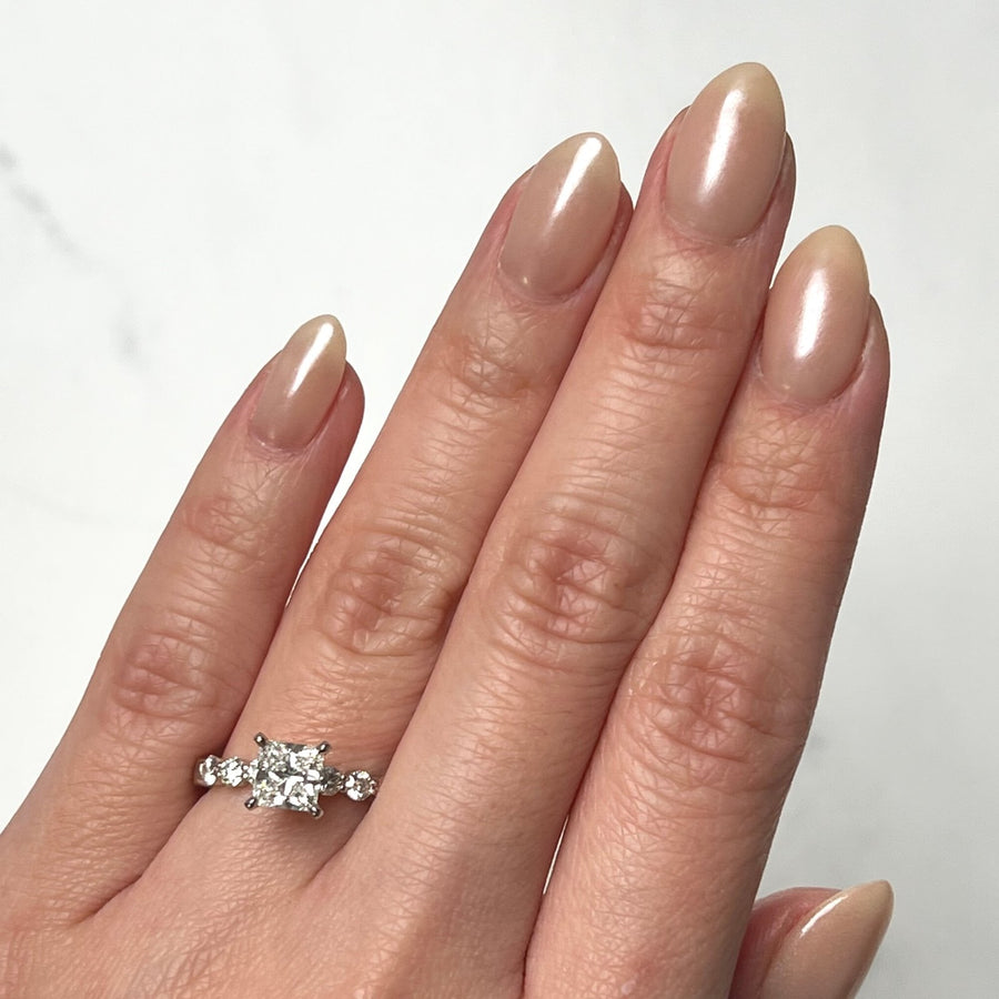 Princess-cut Engagement Ring -