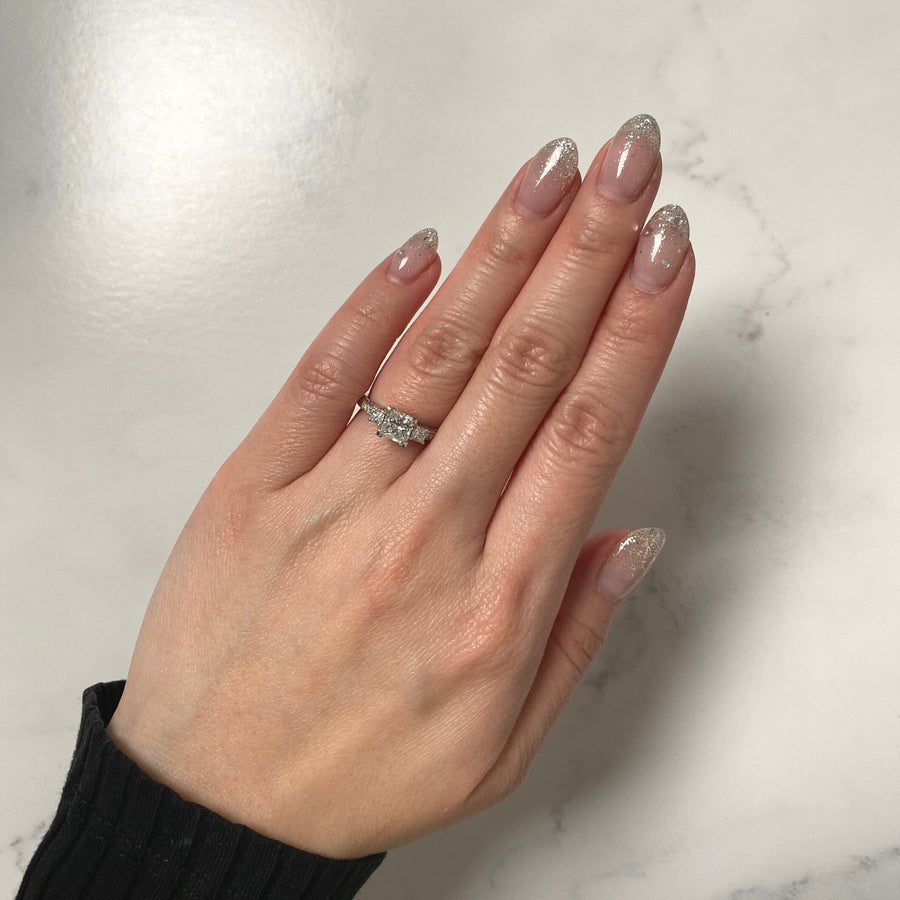 Princess-cut Engagement Ring - DRMBI00174