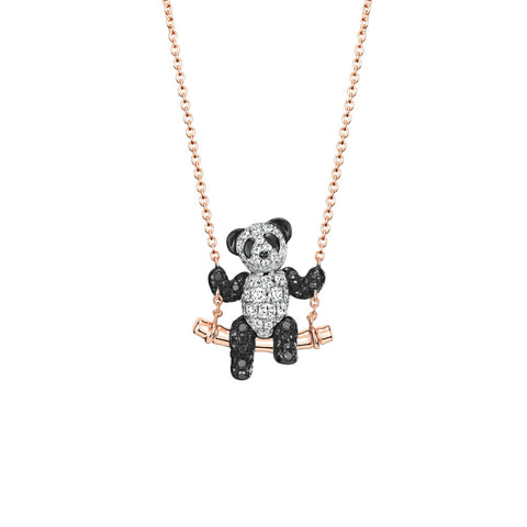 Qeelin Classic Bo Bo Necklace-Qeelin Classic Bo Bo Necklace - BBN40CLRWBK