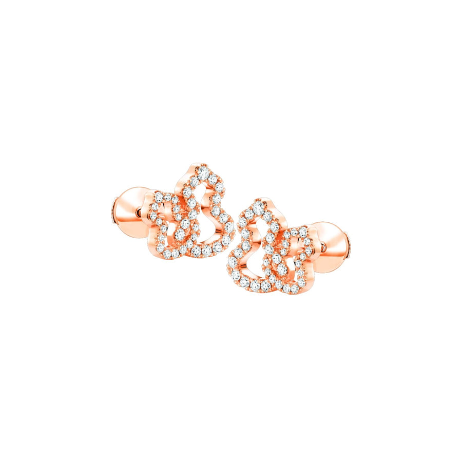 Qeelin Double Wulu Earring Studs - W2E40ALRGDI