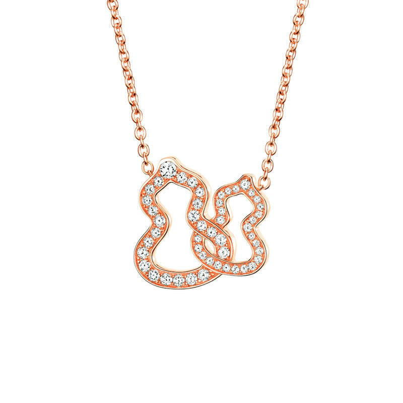 Qeelin Double Wulu Necklace-Qeelin Double Wulu Necklace -