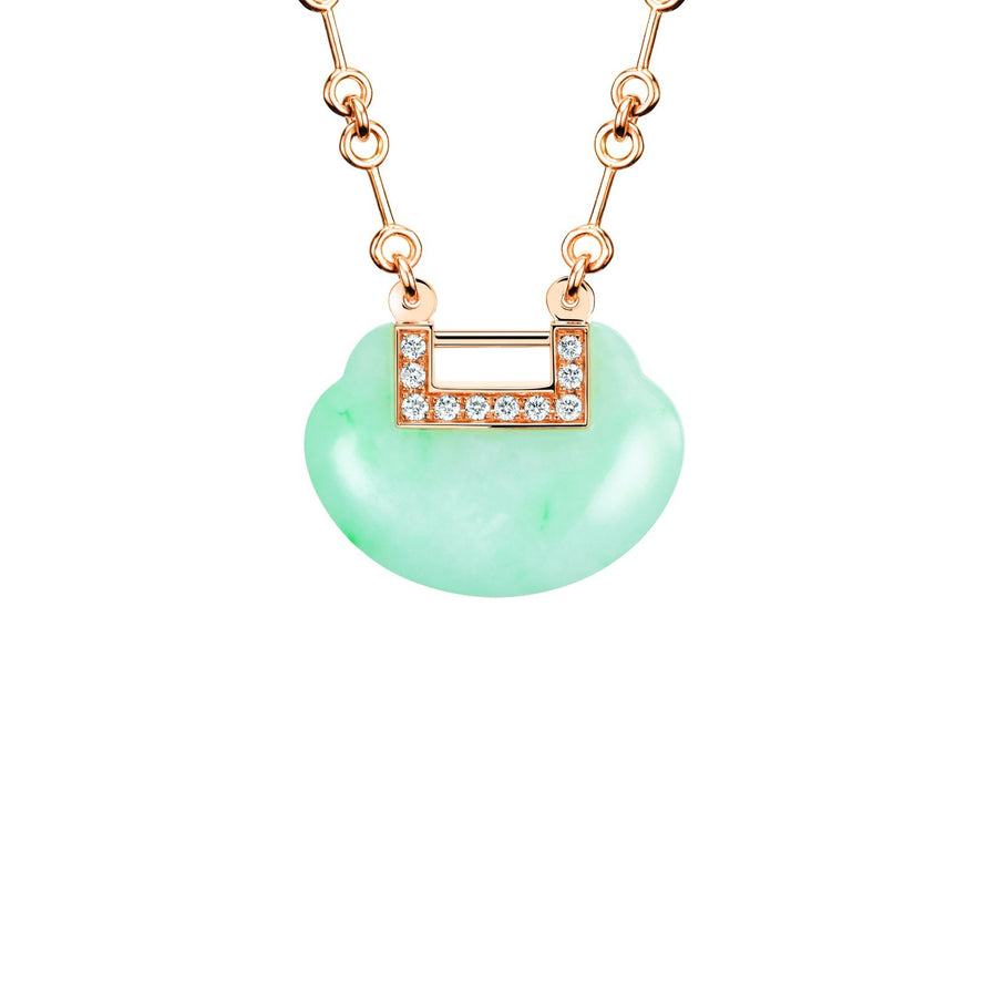 Qeelin Medium Yu Yi Necklace - YY-020-NL-RGDGJE