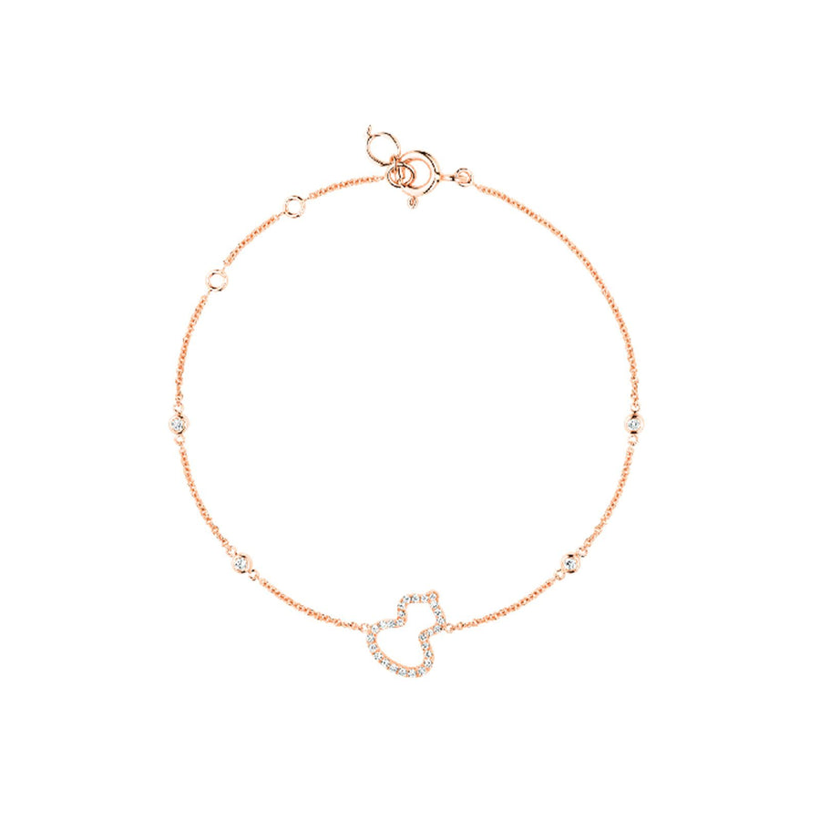 Qeelin Petite Wulu Bracelet - Petite Wulu bracelet in 18K rose gold with diamonds