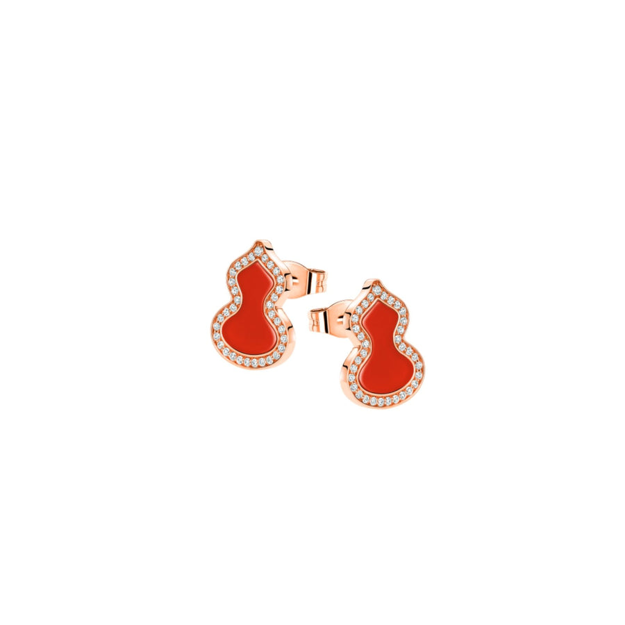 Qeelin Petite Wulu Earring Studs - WUEPT2CRGRA