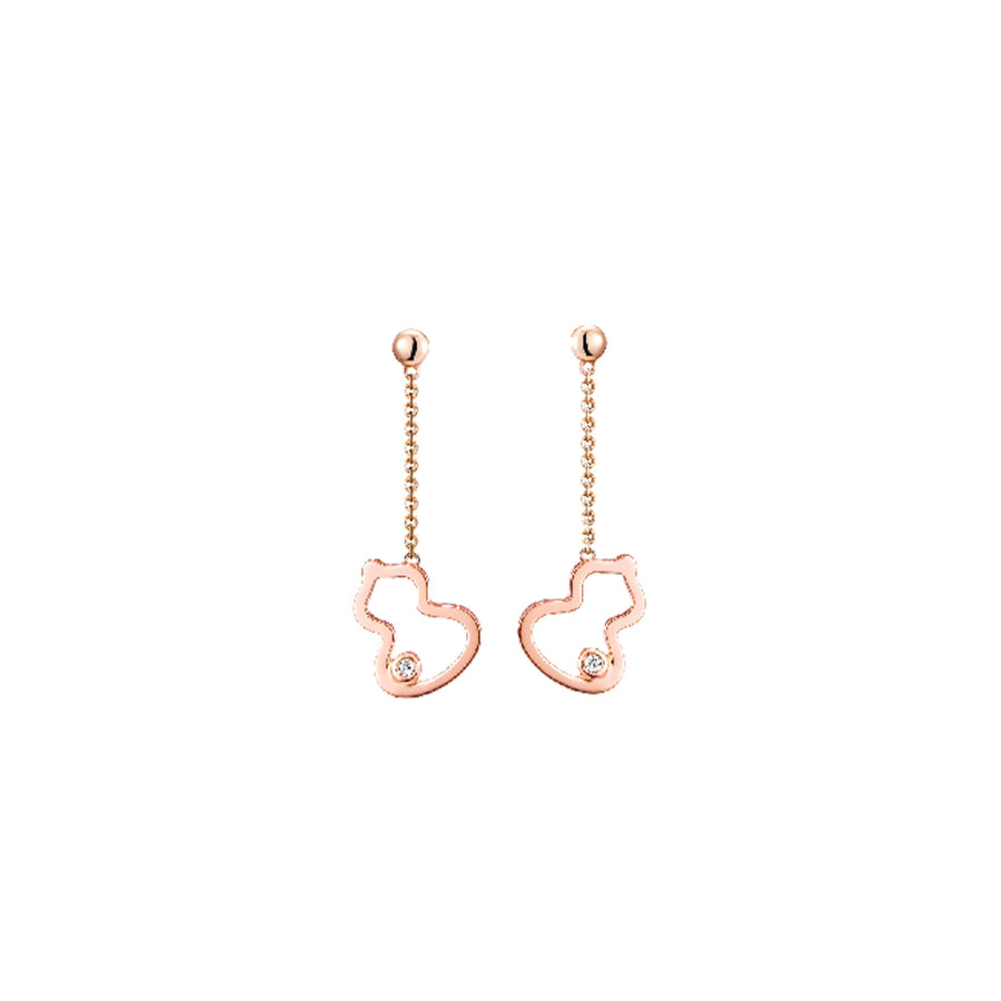 Qeelin Petite Wulu Earrings - WU-ER0003A-RGD