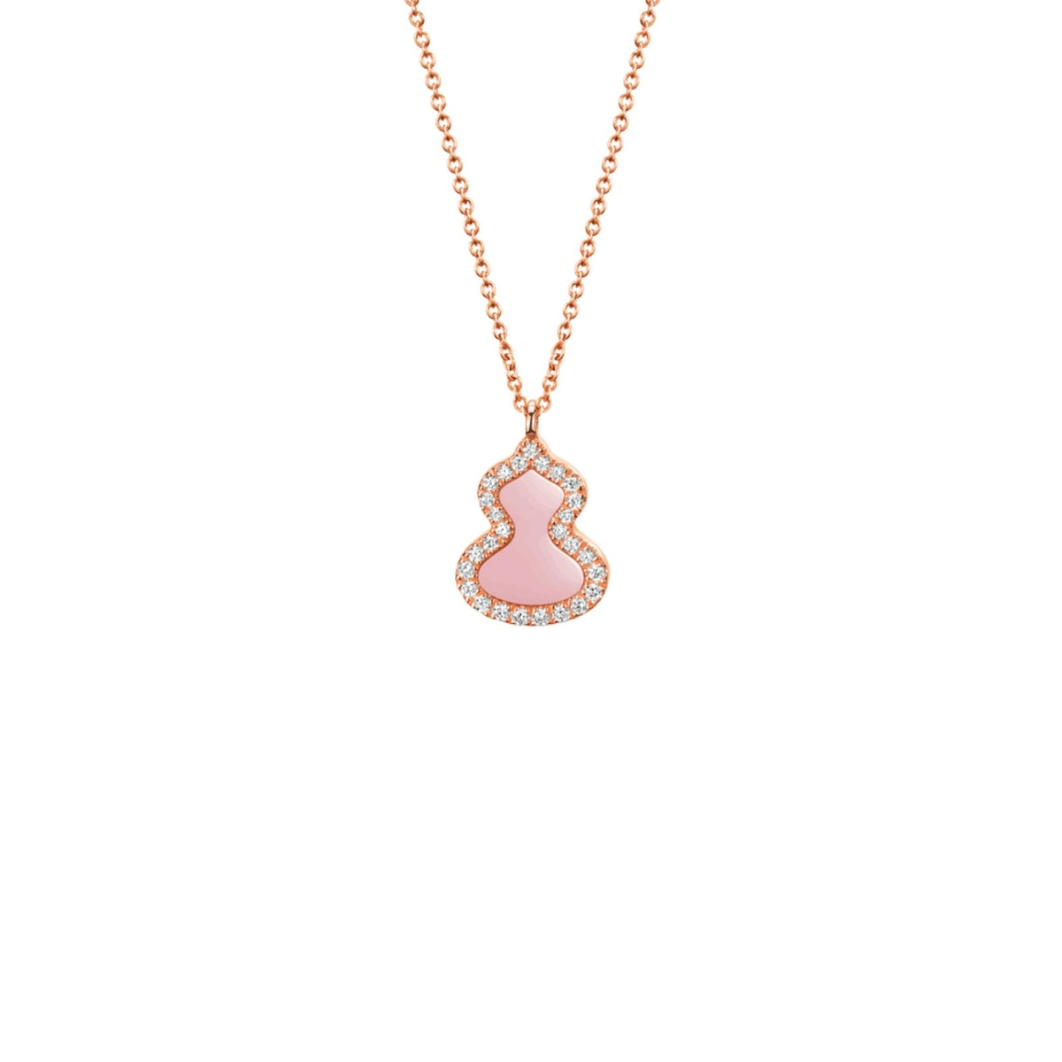 Qeelin Petite Wulu Necklace - WU-NL0006E-RGDPO