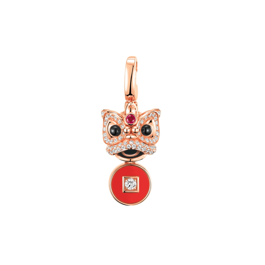 Qeelin Small Xi Xi Pendant - XXP30AWRGRA