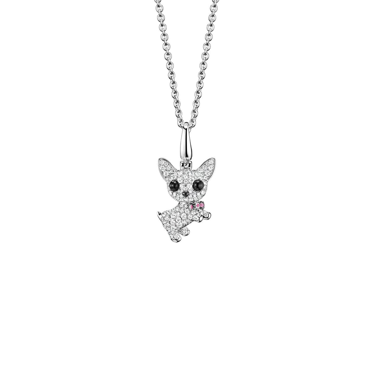 Qeelin Wang Wang Medium Chihuahua Peekabo Pendant -