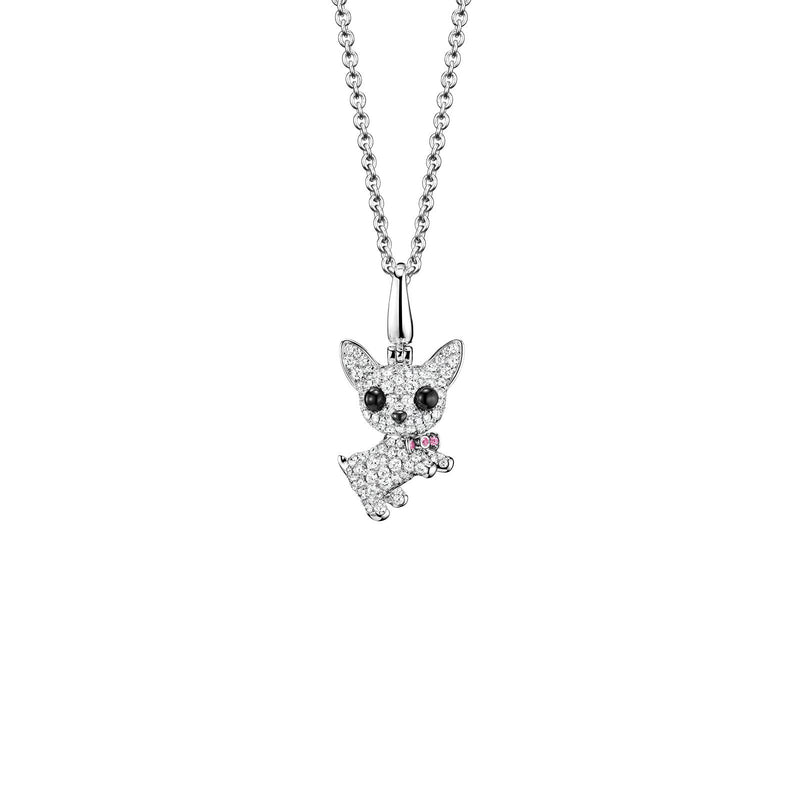 Qeelin Wang Wang Medium Chihuahua Peekabo Pendant-Qeelin Wang Wang Medium Chihuahua Peekabo Pendant -