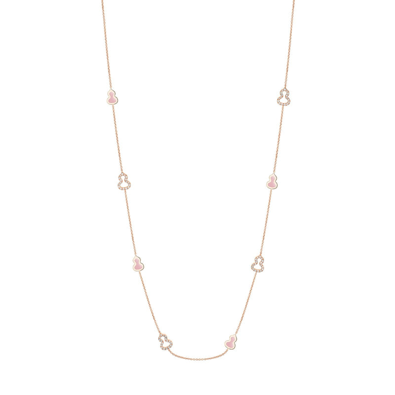 Qeelin Wulu 22 Inches Sautoir Necklace-Qeelin Wulu 22 Inches Sautoir Necklace - WUL22ANRGPE