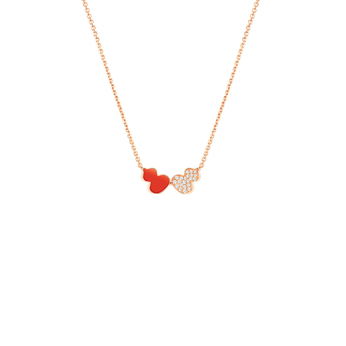 Qeelin Wulu Diamond and Hyceram Necklace - WEN40ANRGRH