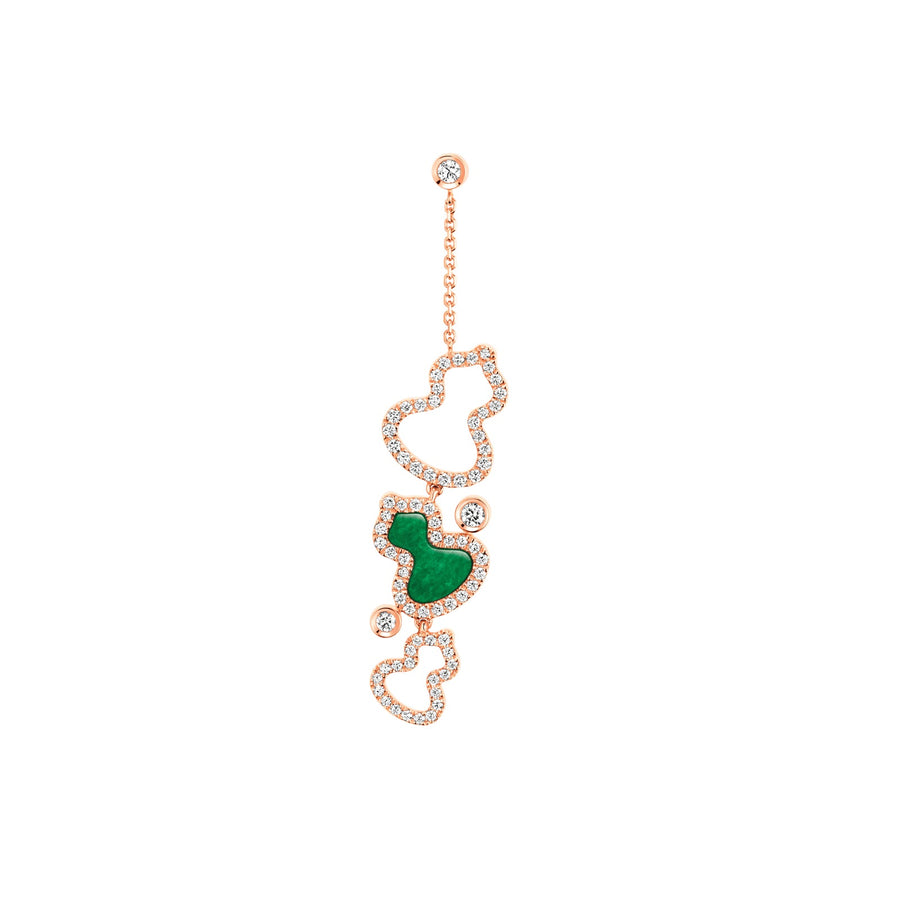 Qeelin Wulu Diamond and Jade Drop Earring - WWE40ABRGJE