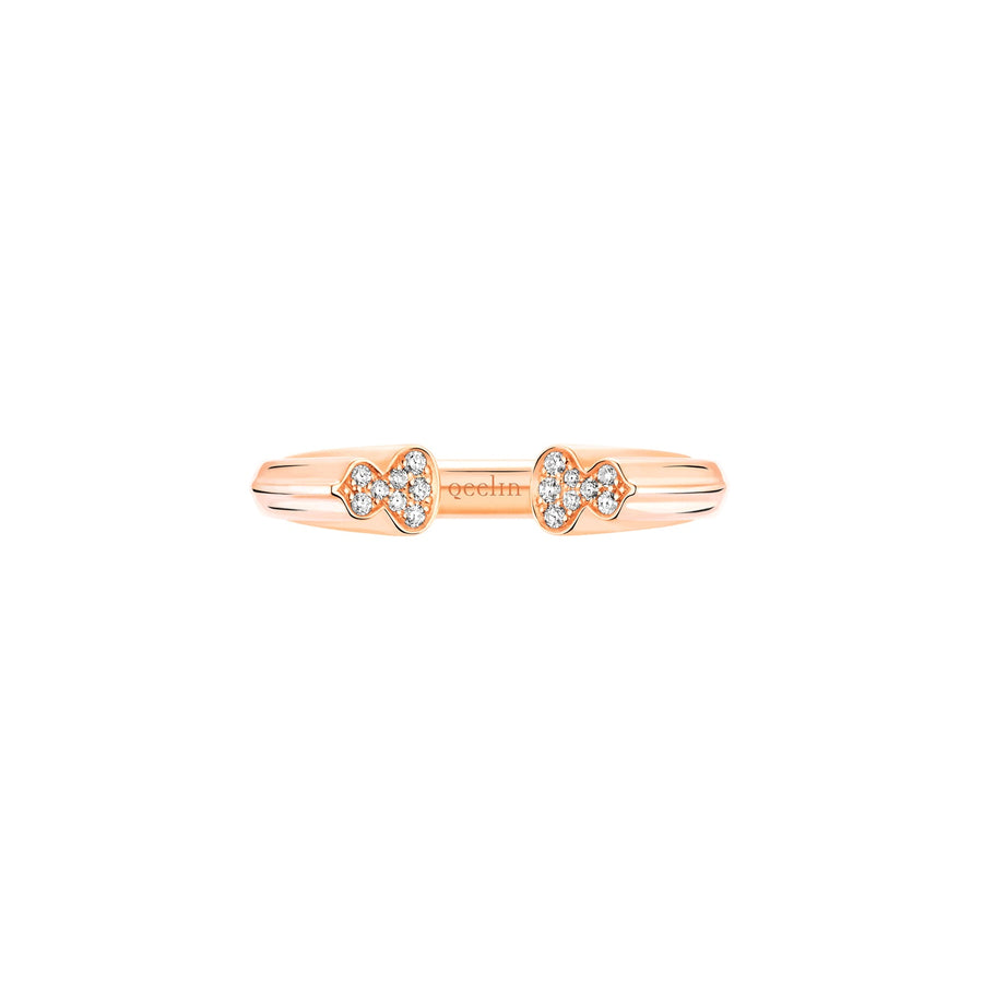 Qeelin Wulu Diamond Open Ring - WER50ANRGDI52