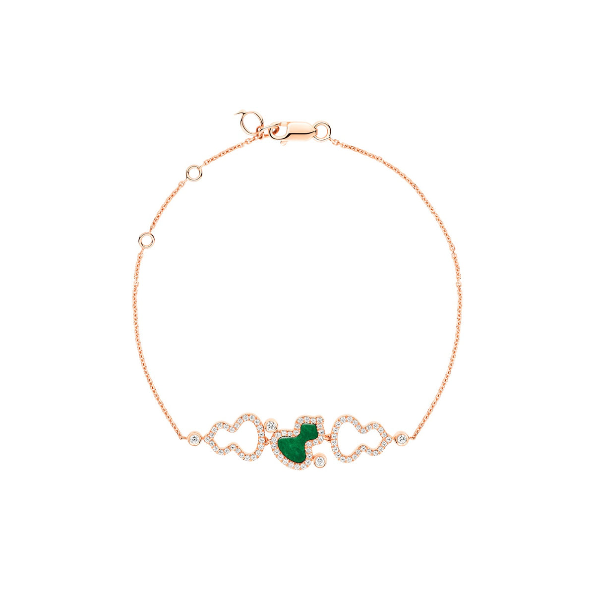 Qeelin Wulu Jade and Diamond Bracelet - WWB40ABRGJE