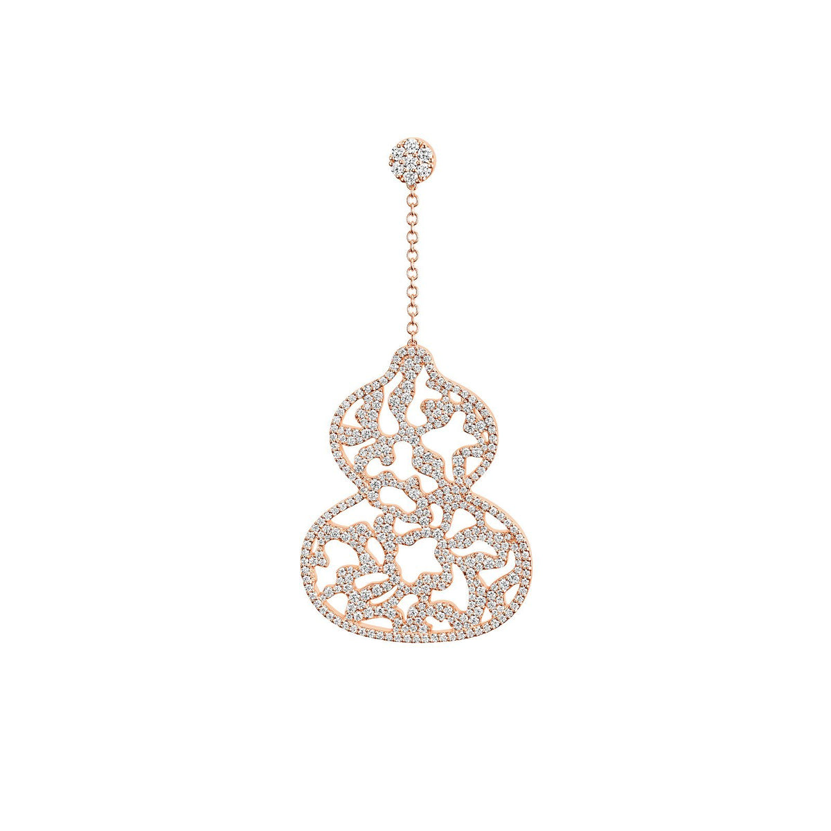 Qeelin Wulu Medium Lace Single Earring -