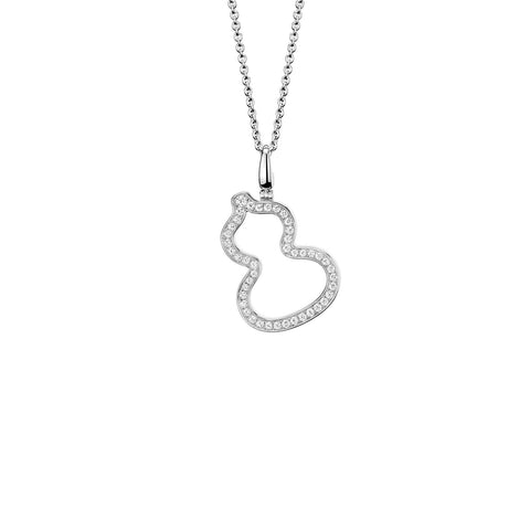 Qeelin Wulu Pendant - 18 karat white gold diamond wulu pendant.