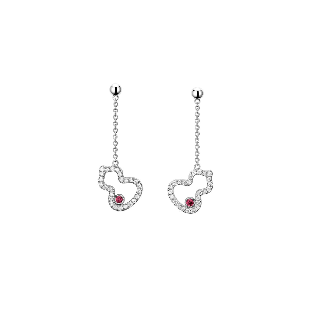 Qeelin Wulu Petite Earrings - WUEPT3AWGRU