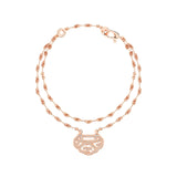 Qeelin Yu Yi Petite Bracelet - YY-030-BLL-RGD - 18 karat rose gold diamonds yu yi bracelet.