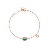 Petite Yu Yi Bracelets in 18K Rose Gold with Diamonds and Jade