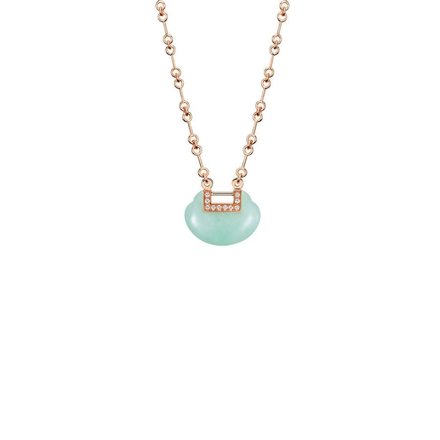 Qeelin Yu Yi Small Necklace - YY-030-NL-RGDGJE