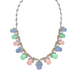 Quartz and Diamond Necklace-Quartz and Diamond Necklace - N15177-MIX