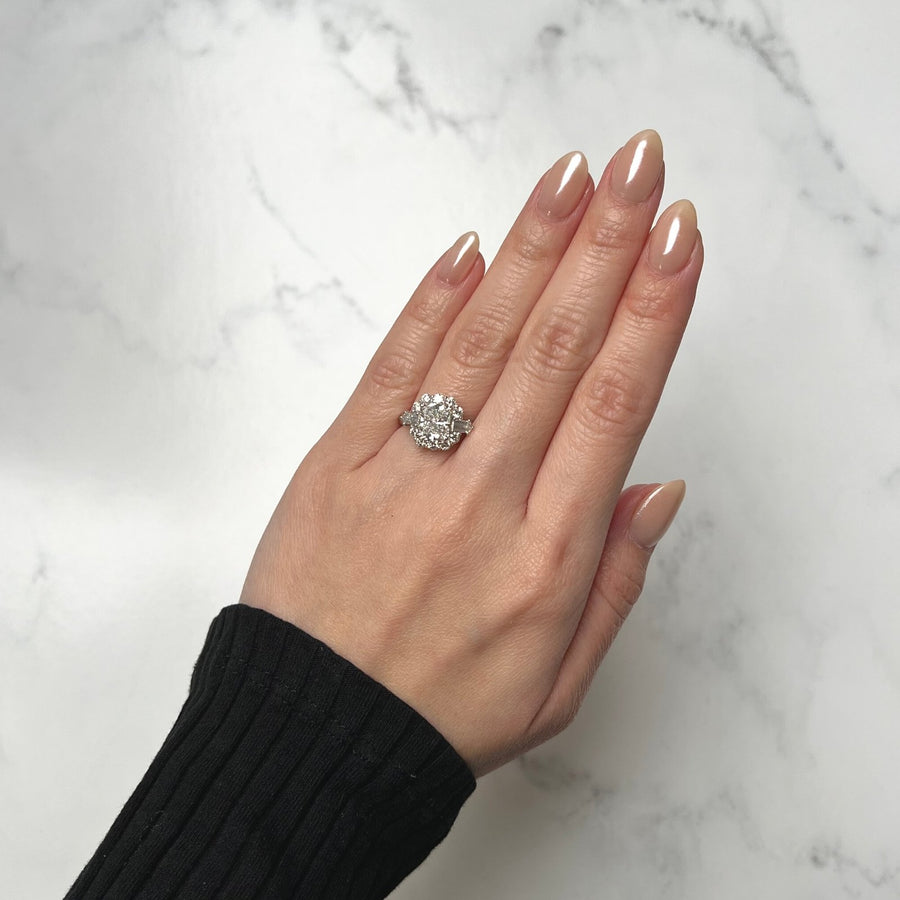 Radiant-cut Halo Engagement Ring - DRJST01312