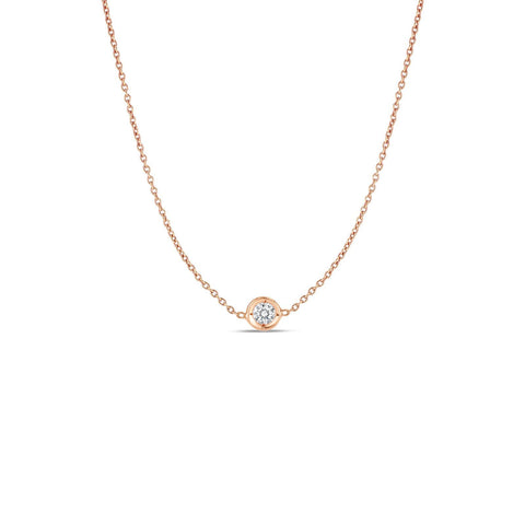 Roberto Coin 1 Diamond Station Necklace-Roberto Coin 1 Diamond Station Necklace -