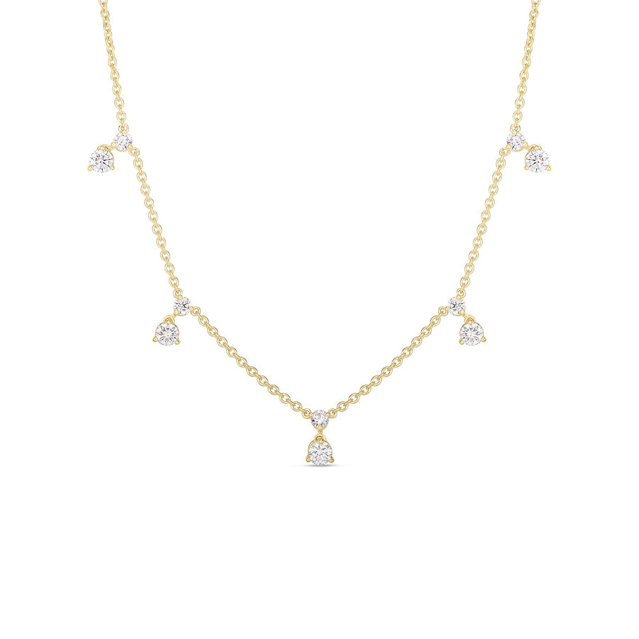 Roberto Coin 5 Station Diamond Necklace - 111460AYCHX5