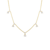 Roberto Coin 5 Station Diamond Necklace-Roberto Coin 5 Station Diamond Necklace - 111460AYCHX5