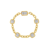 Roberto Coin Barocco 4 Station Bracelet-Roberto Coin Barocco 4 Station Bracelet -