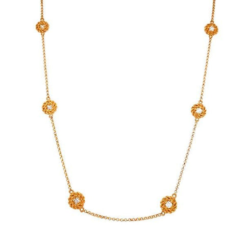 Roberto Coin Barocco Diamond Necklace-Roberto Coin Barocco Diamond Necklace -